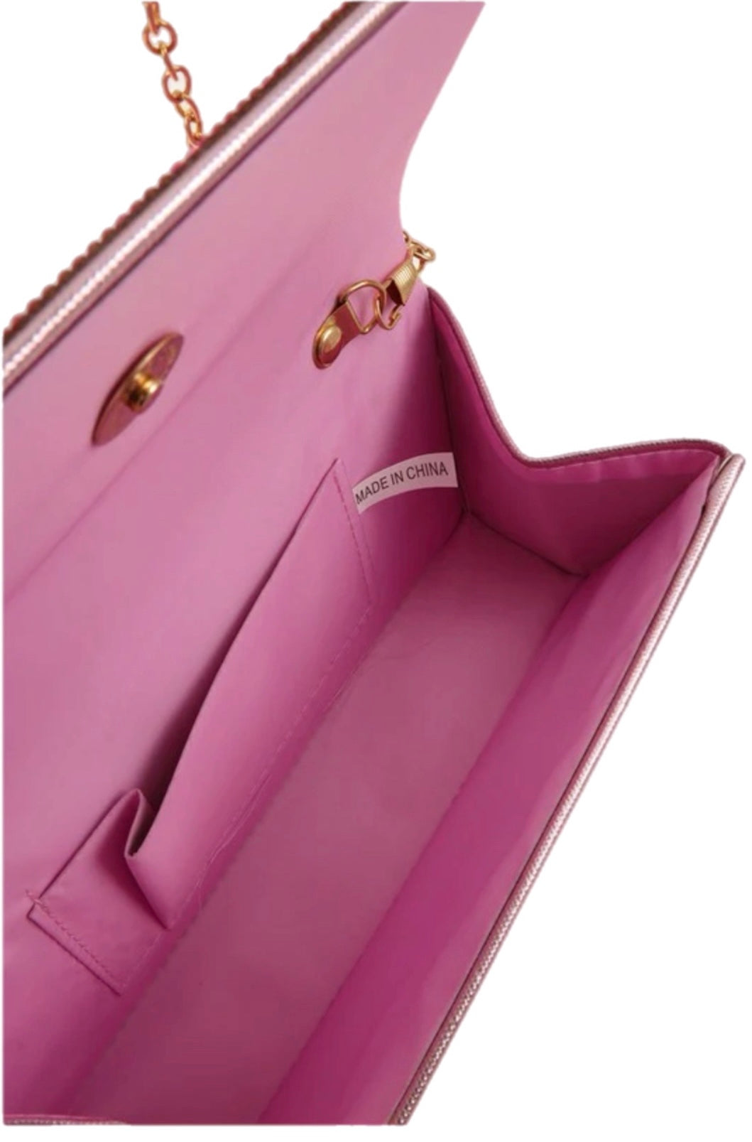 Pink Dreaming Metallic Clutch