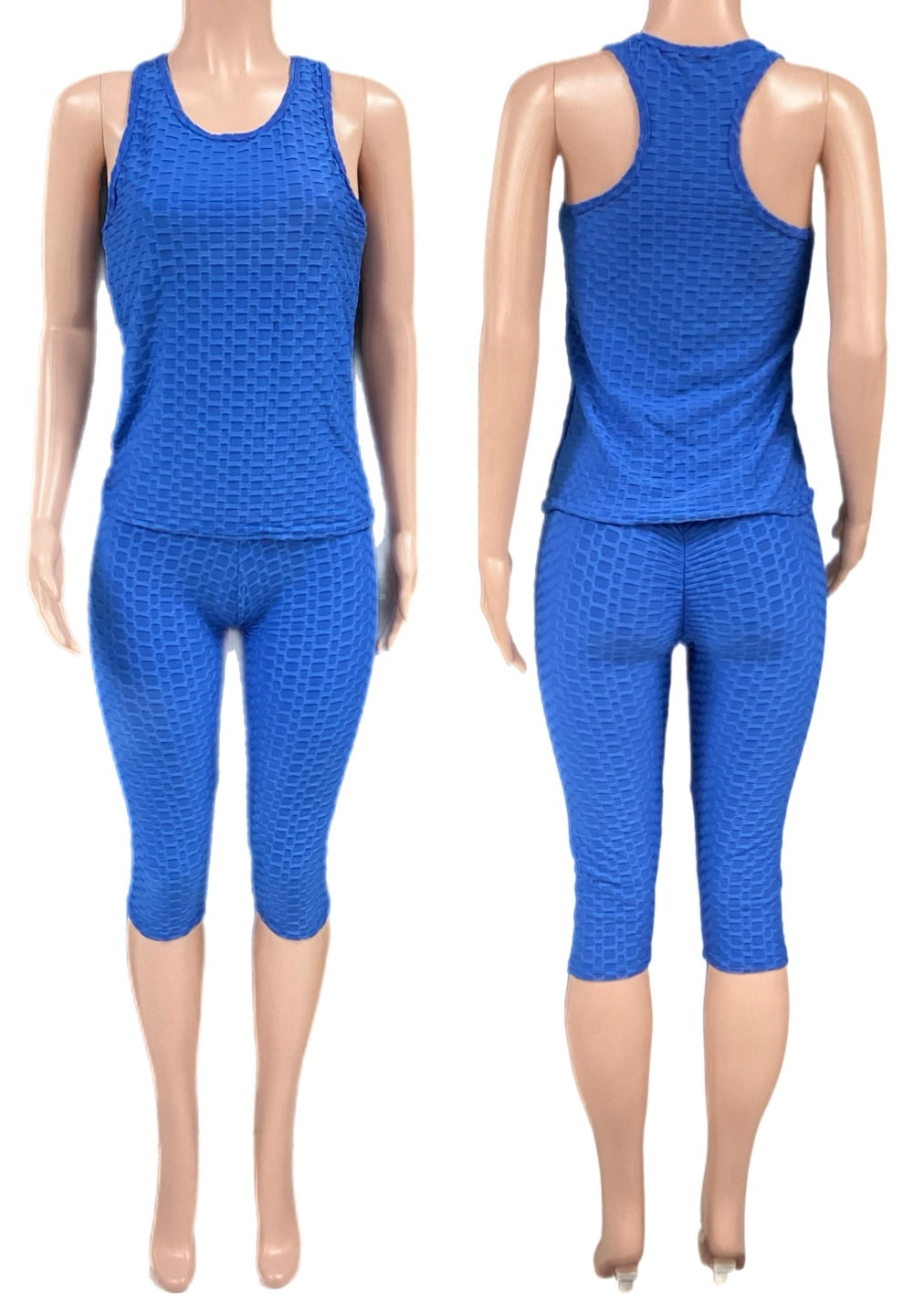 Honeycomb 2pc Tank & Capri workout set