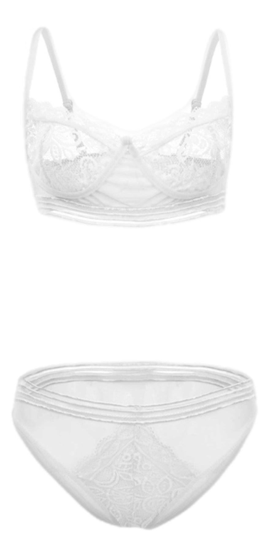 Plaid Lace Lingerie Set