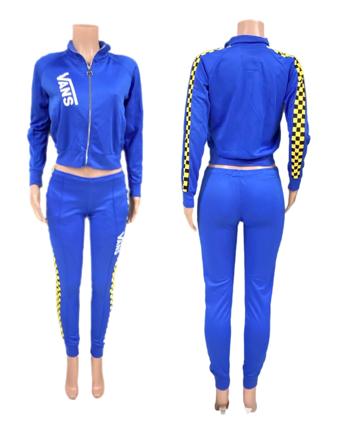 Royal Blue/Yellow Van 2pc track set