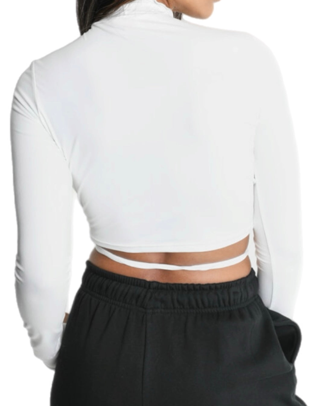 Keyhole Tie Up Crop Top