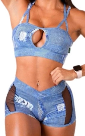 Denim Print Set