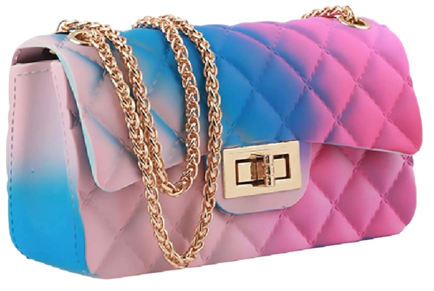 Rainbow Jelly Shoulder Purse