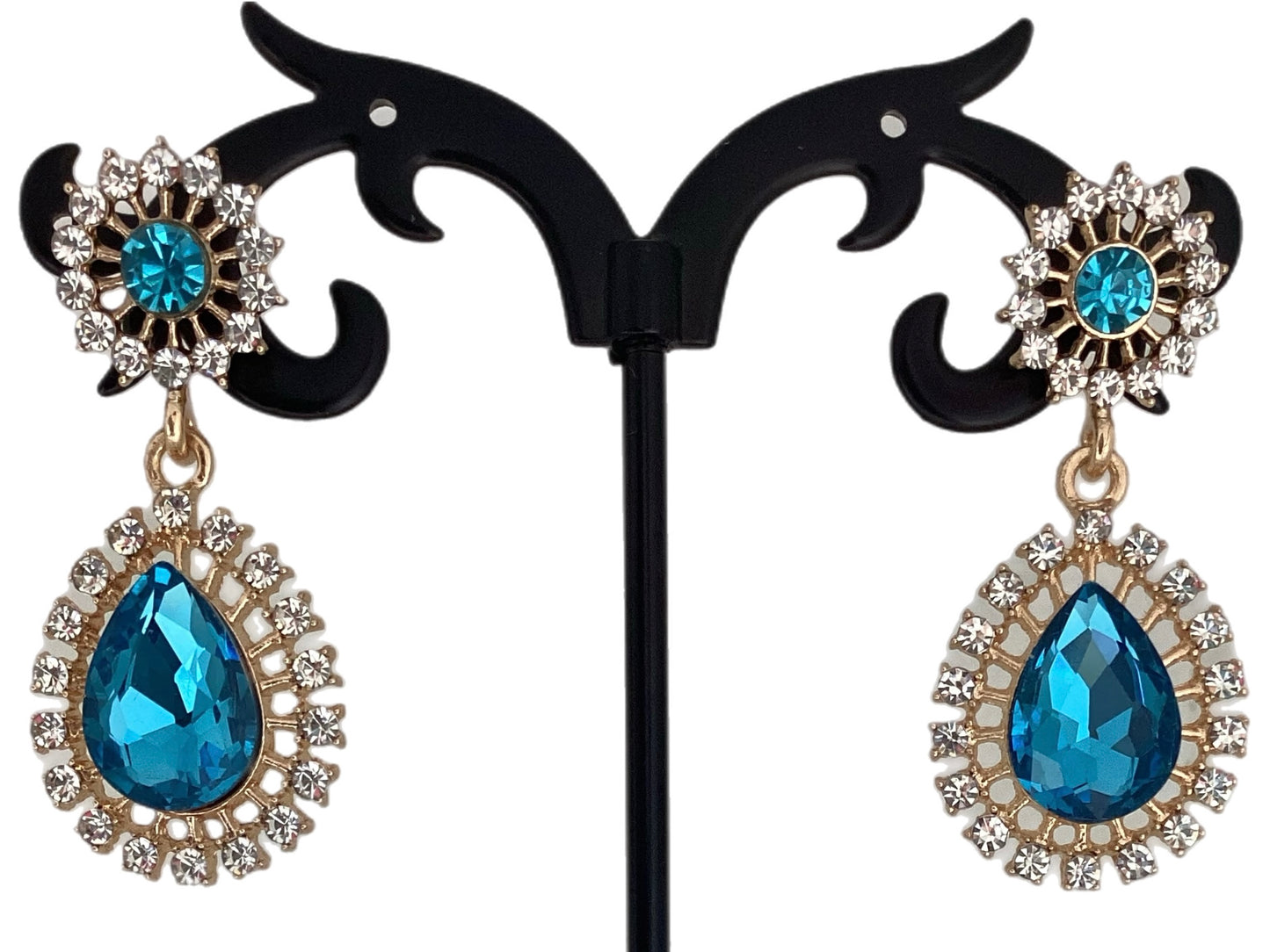 Teardrop Rhinestone Earrings