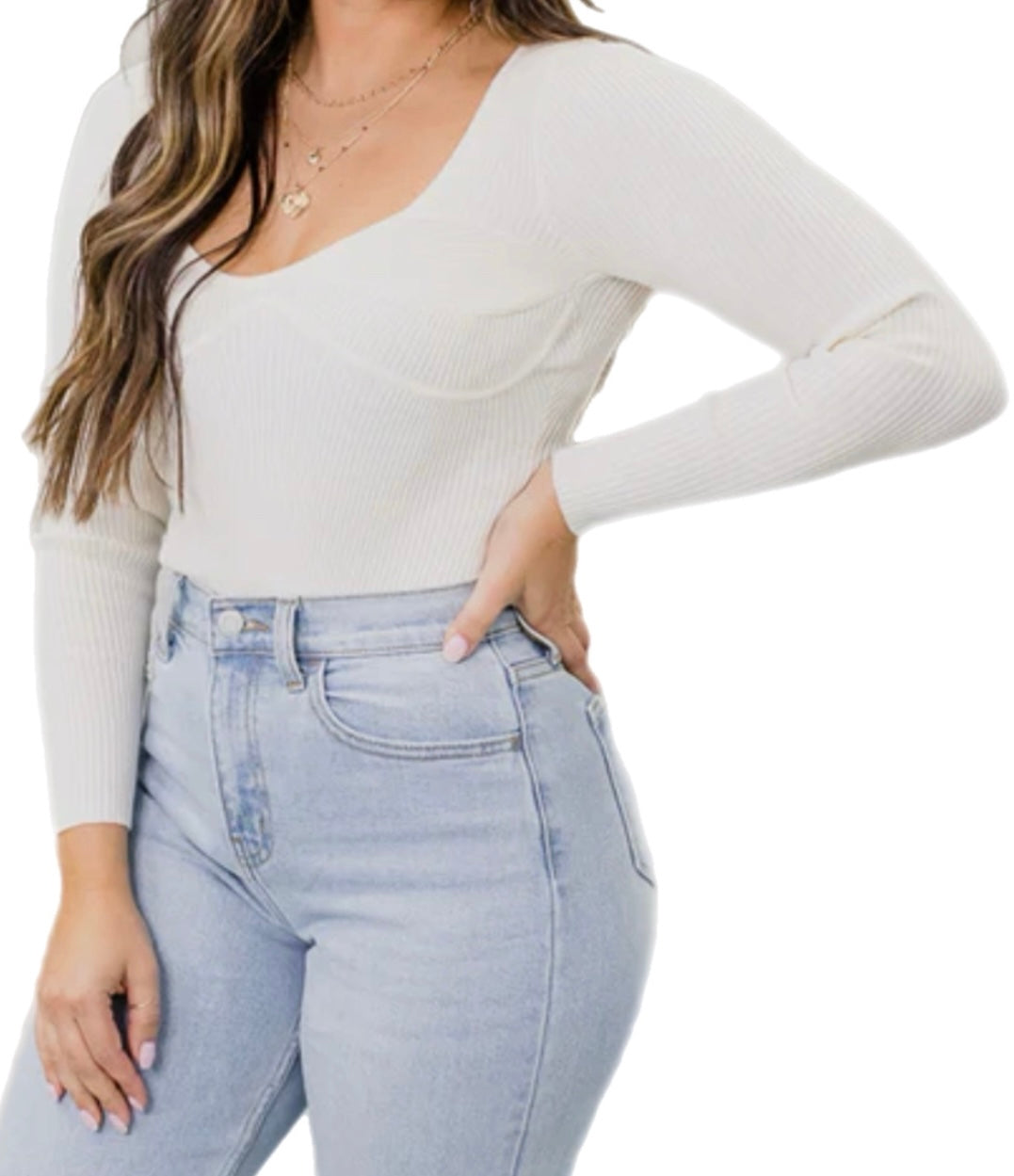 Sweater knit LongSleeve BodySuit
