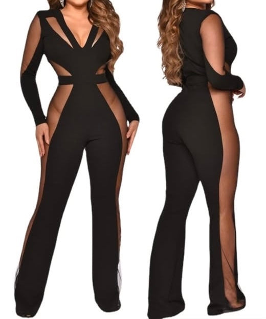 Sexy Mesh Jumpsuit