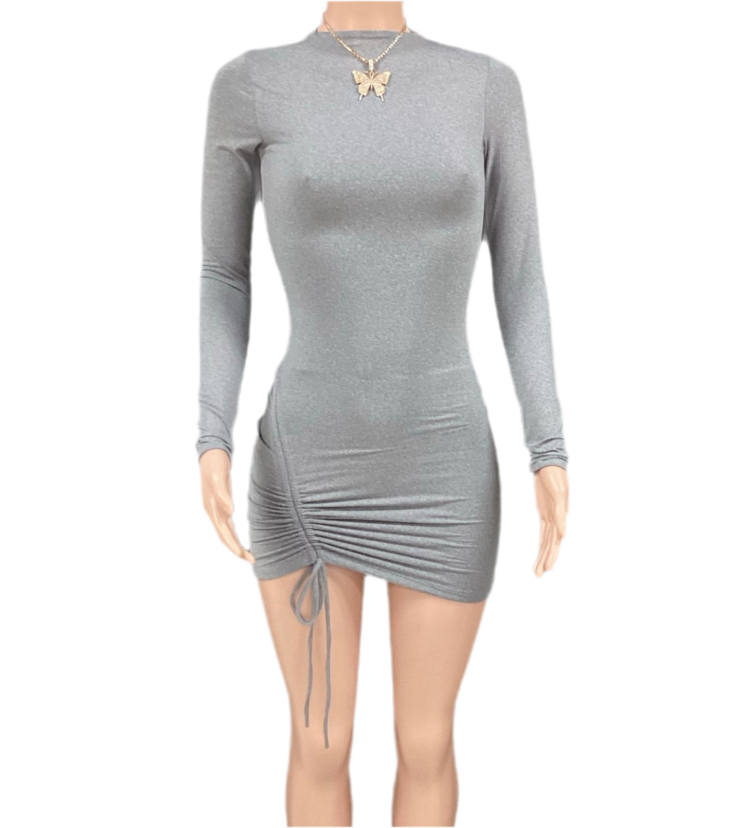 Side Scrunch Mini Dress