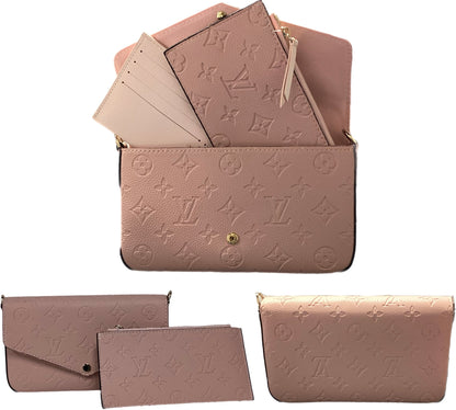 Félice Pochette Black Louis Vuitton inspired bag