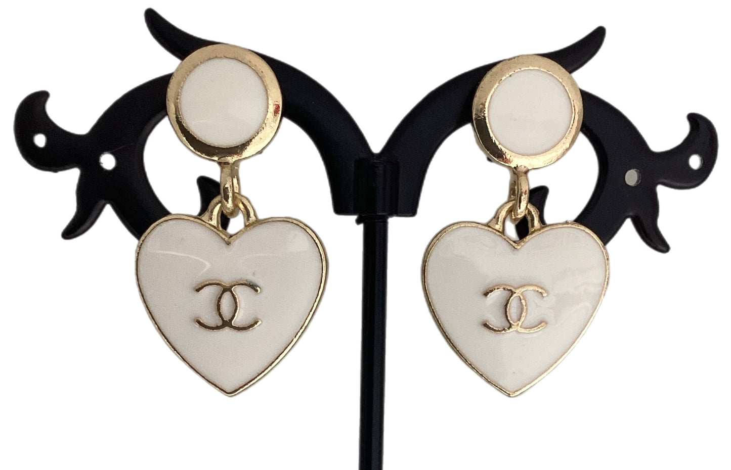 Heart Chanel Earrings