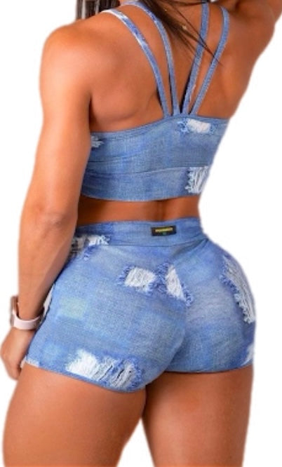 Denim Print Set