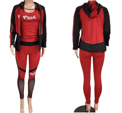 Royal Blue & Black Pink 3pc track set