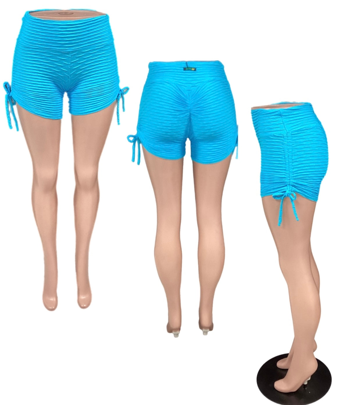 Brocade Shorts Aqua
