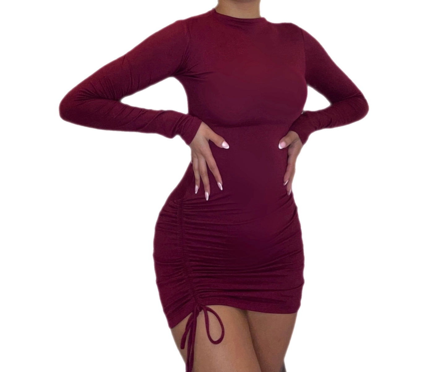 Side Scrunch Mini Dress