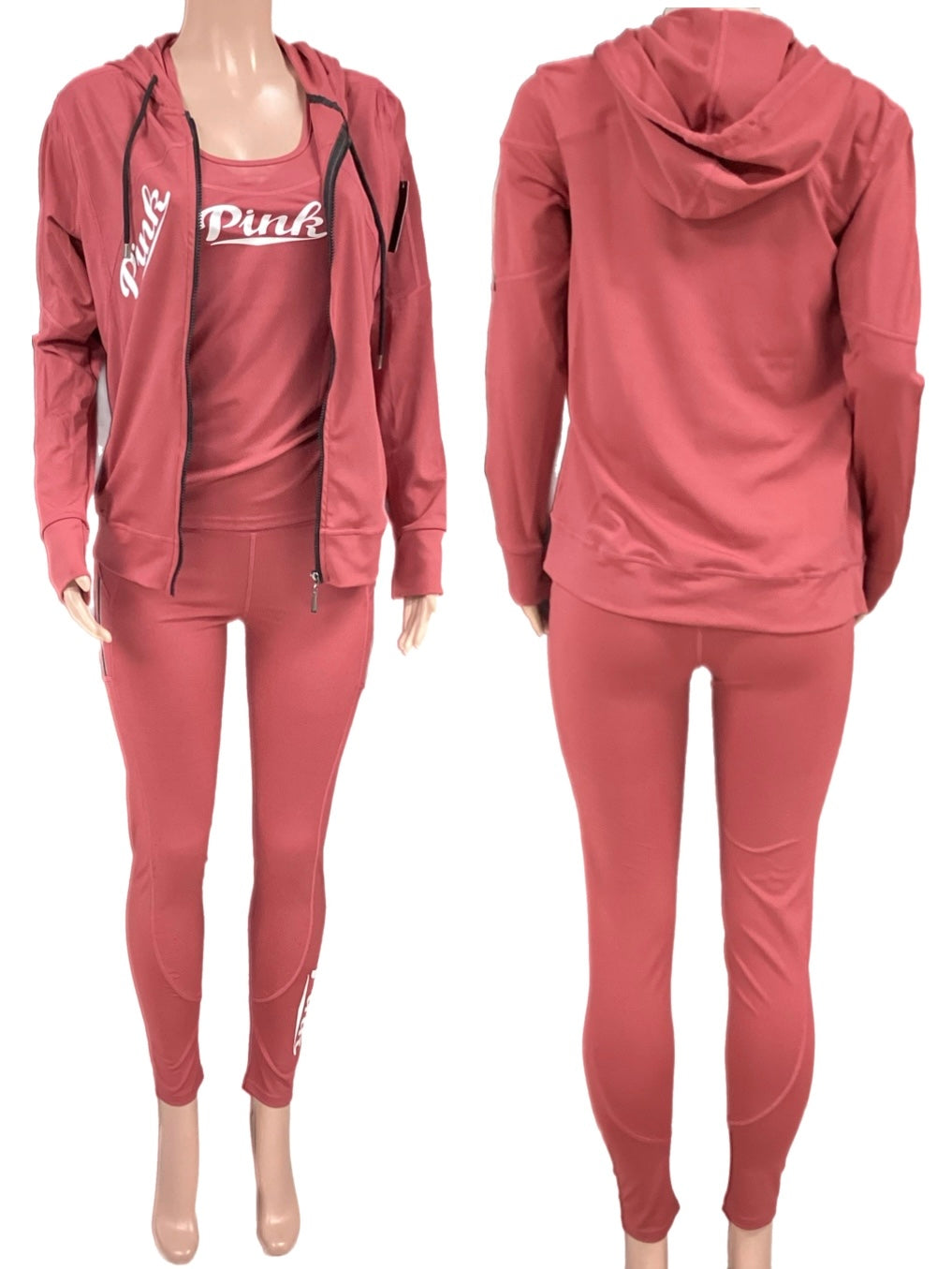 Coral Pink 3pc track set