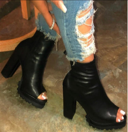 Open-toe Boot Heel