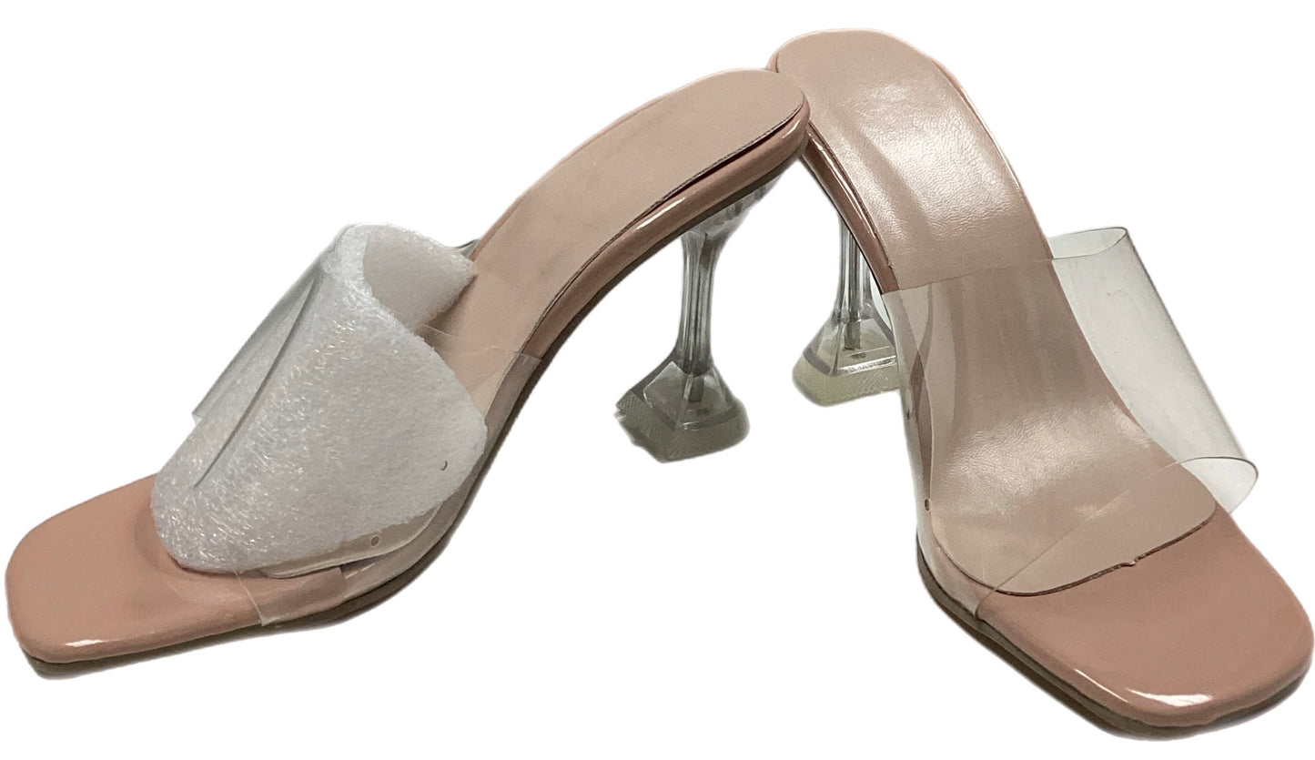 Clear Band Heel Sandal