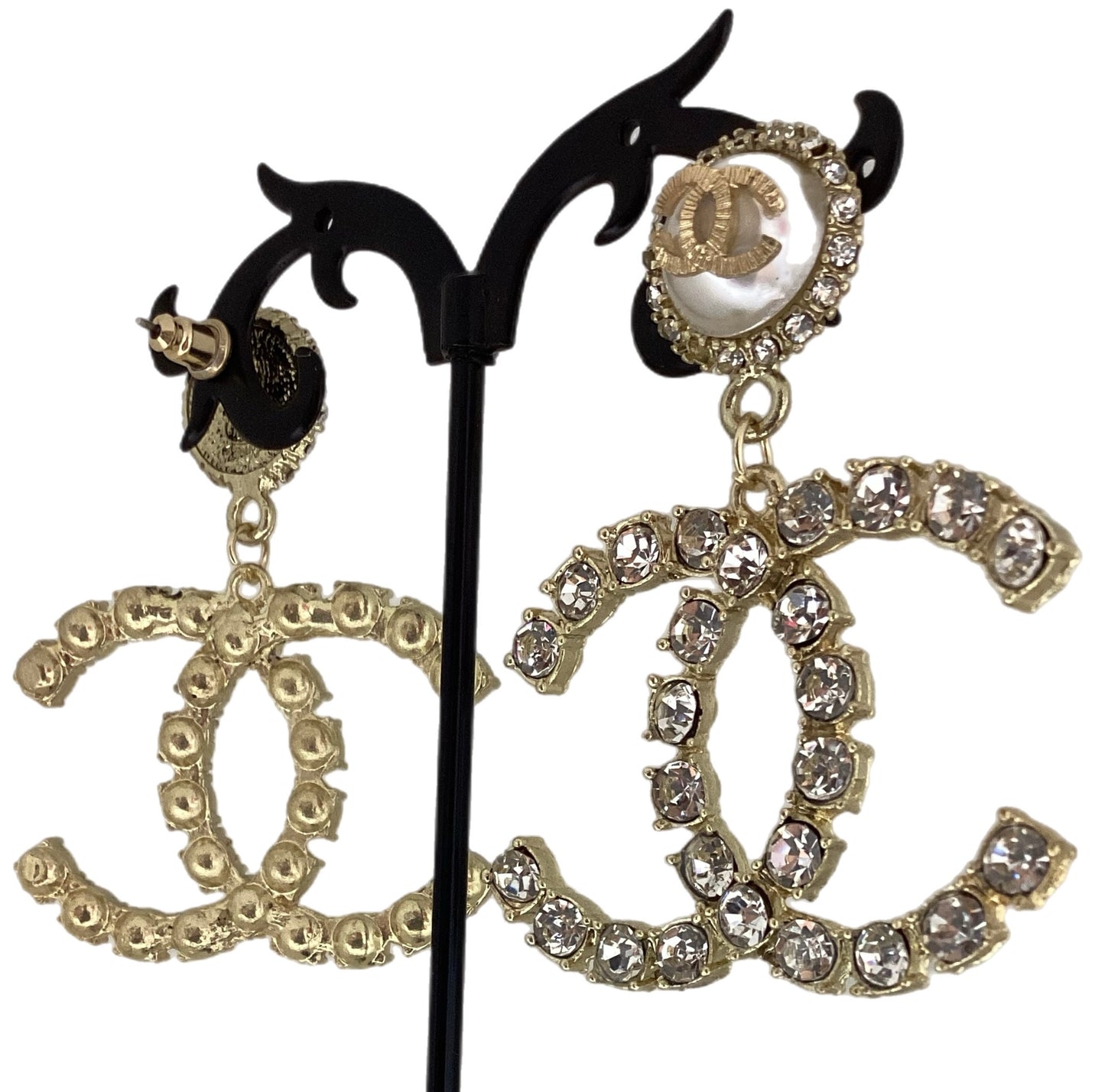 Large Chanel Dangle Earrings