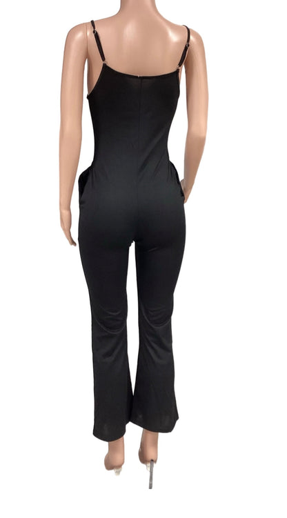One piece body on spaghetti strap jumpsuit romper