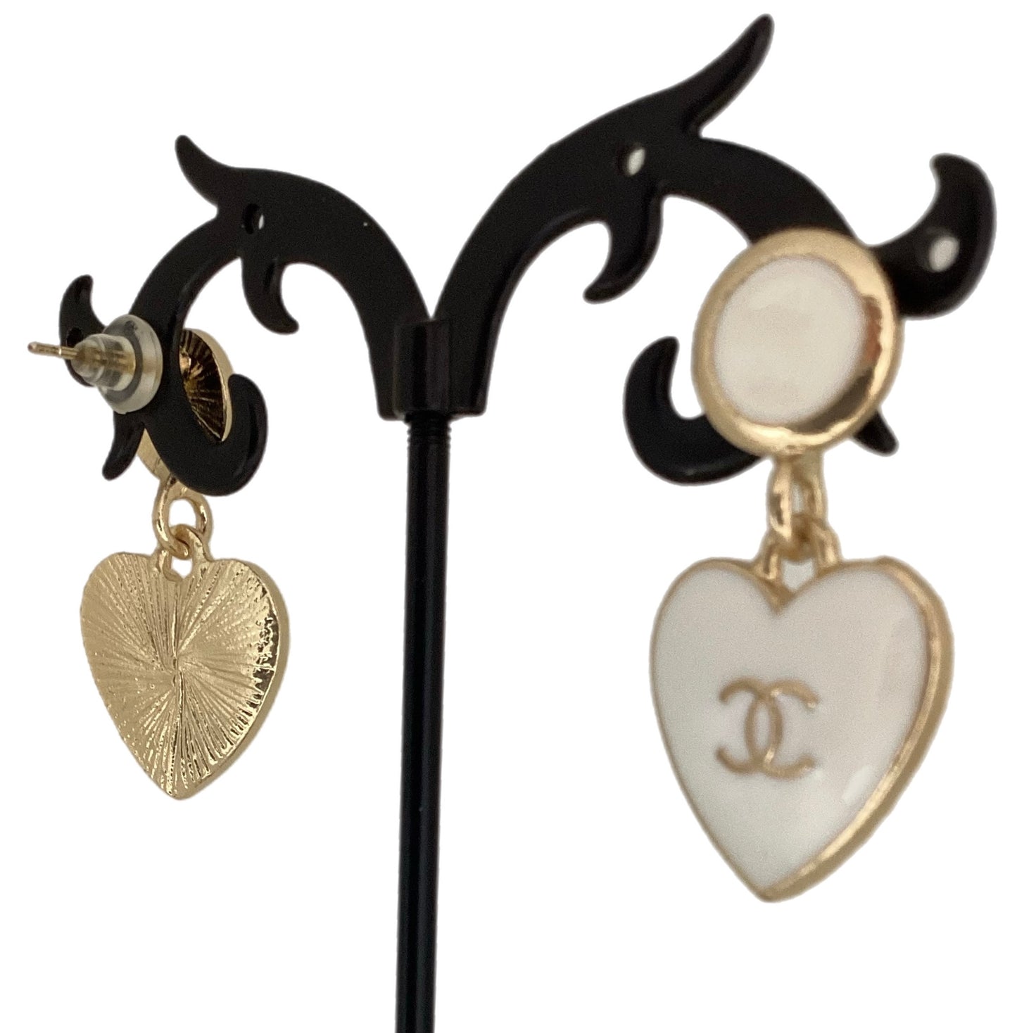 Heart Chanel Earrings