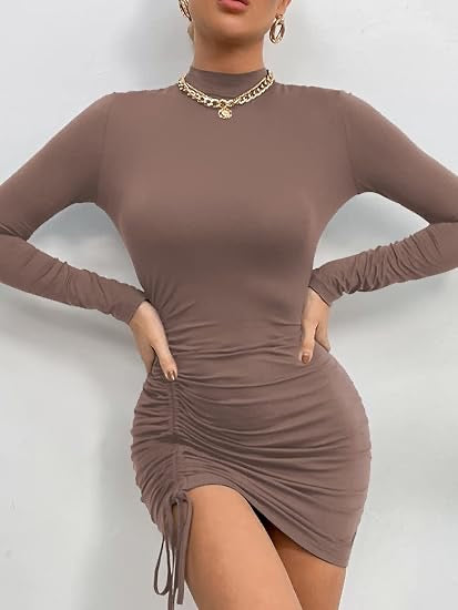 Side Scrunch Mini Dress