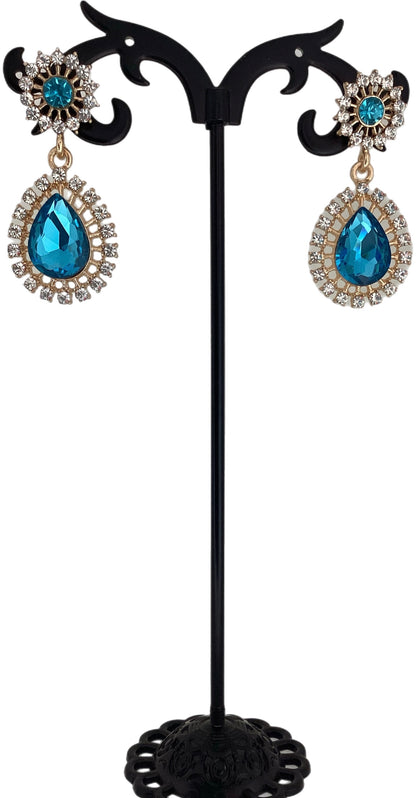 Teardrop Rhinestone Earrings