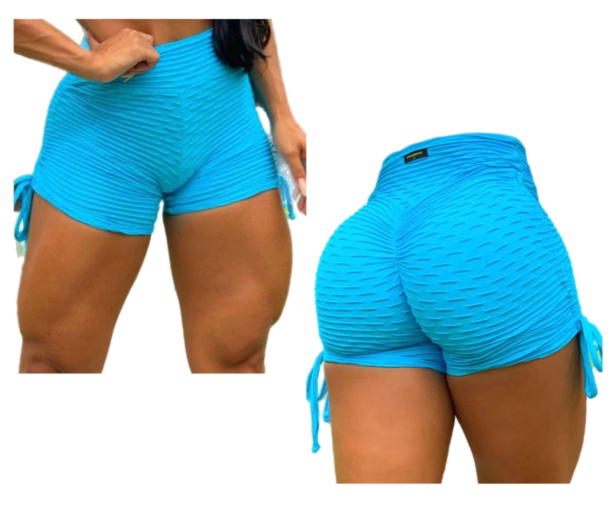 Brocade Shorts Aqua