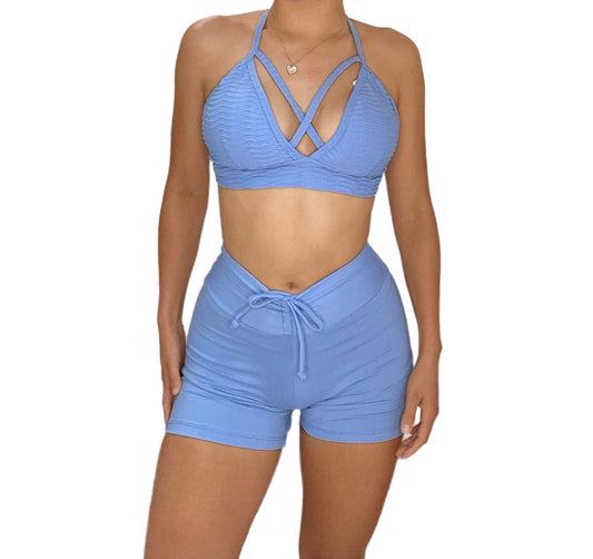 Blue Short Set