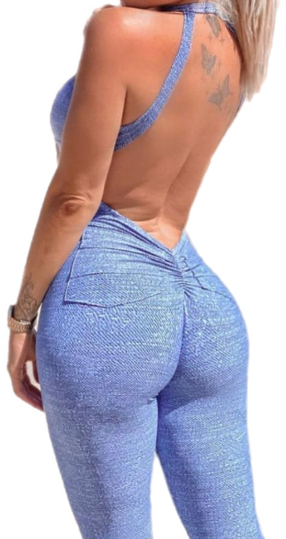 Jean Wash Jumpsuit