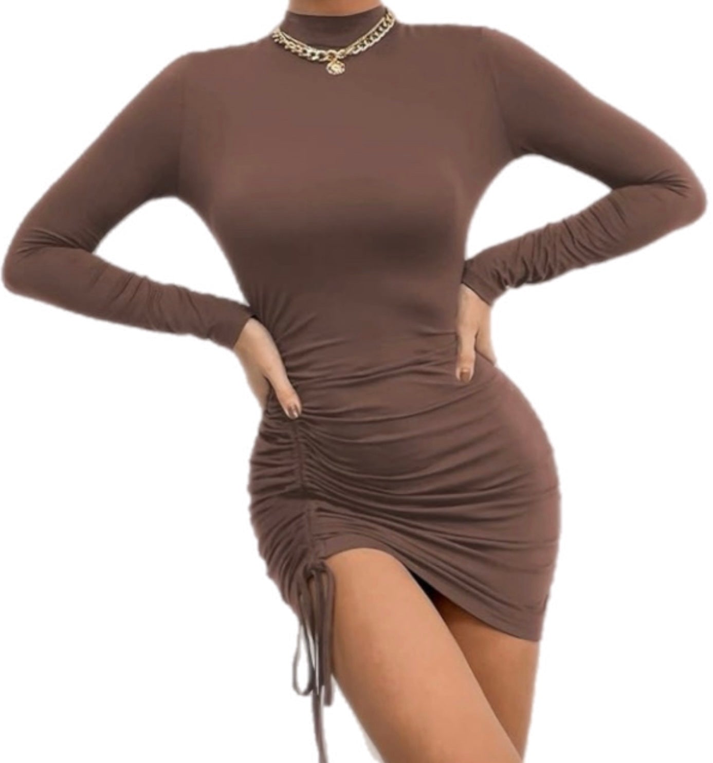 Side Scrunch Mini Dress