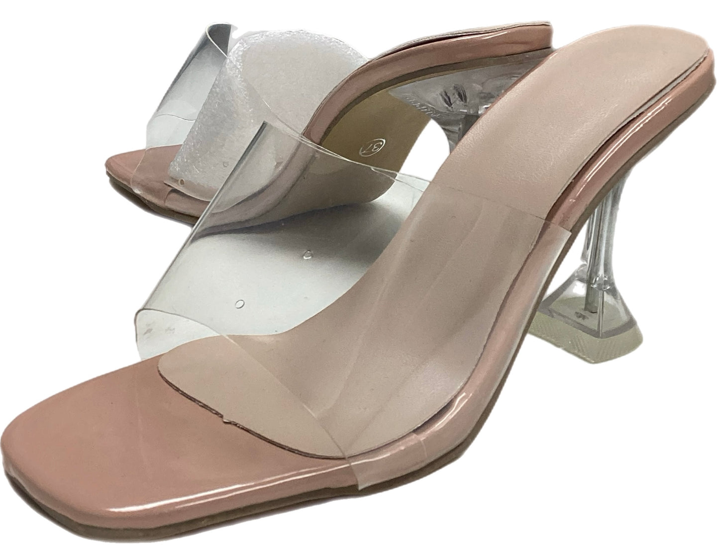 Clear Band Heel Sandal