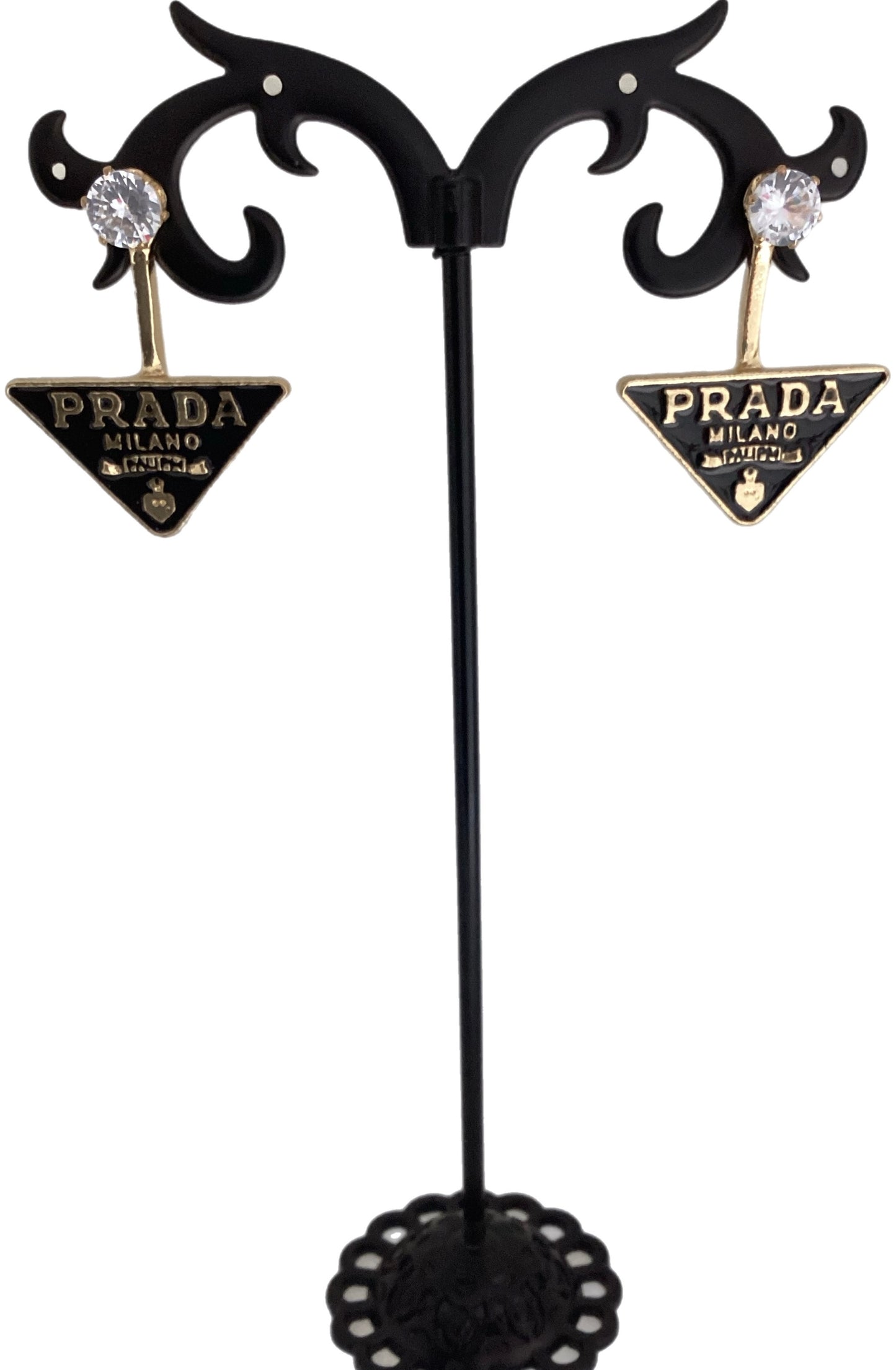 Triangle Prada Earrings