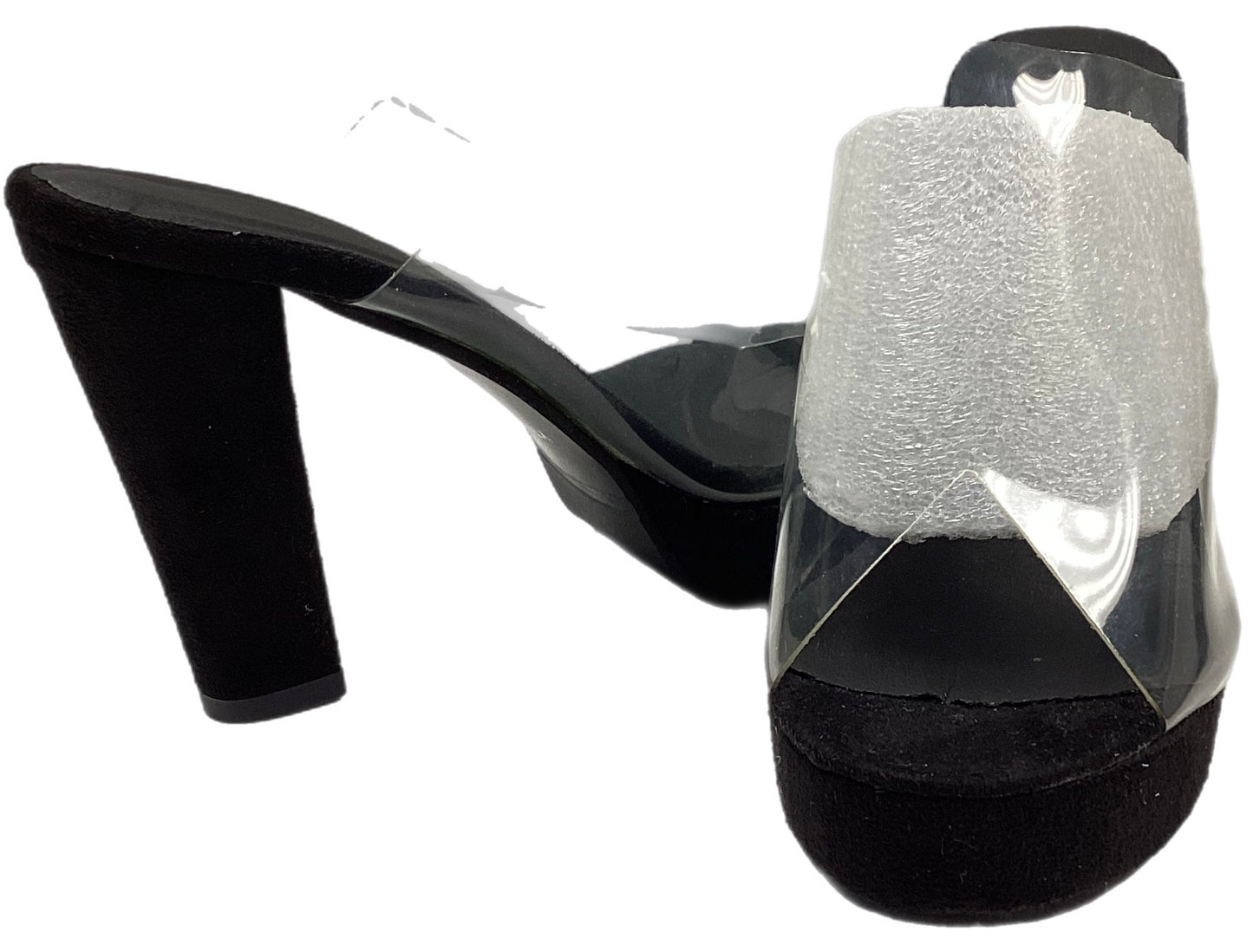 Block Heel Clear Strap