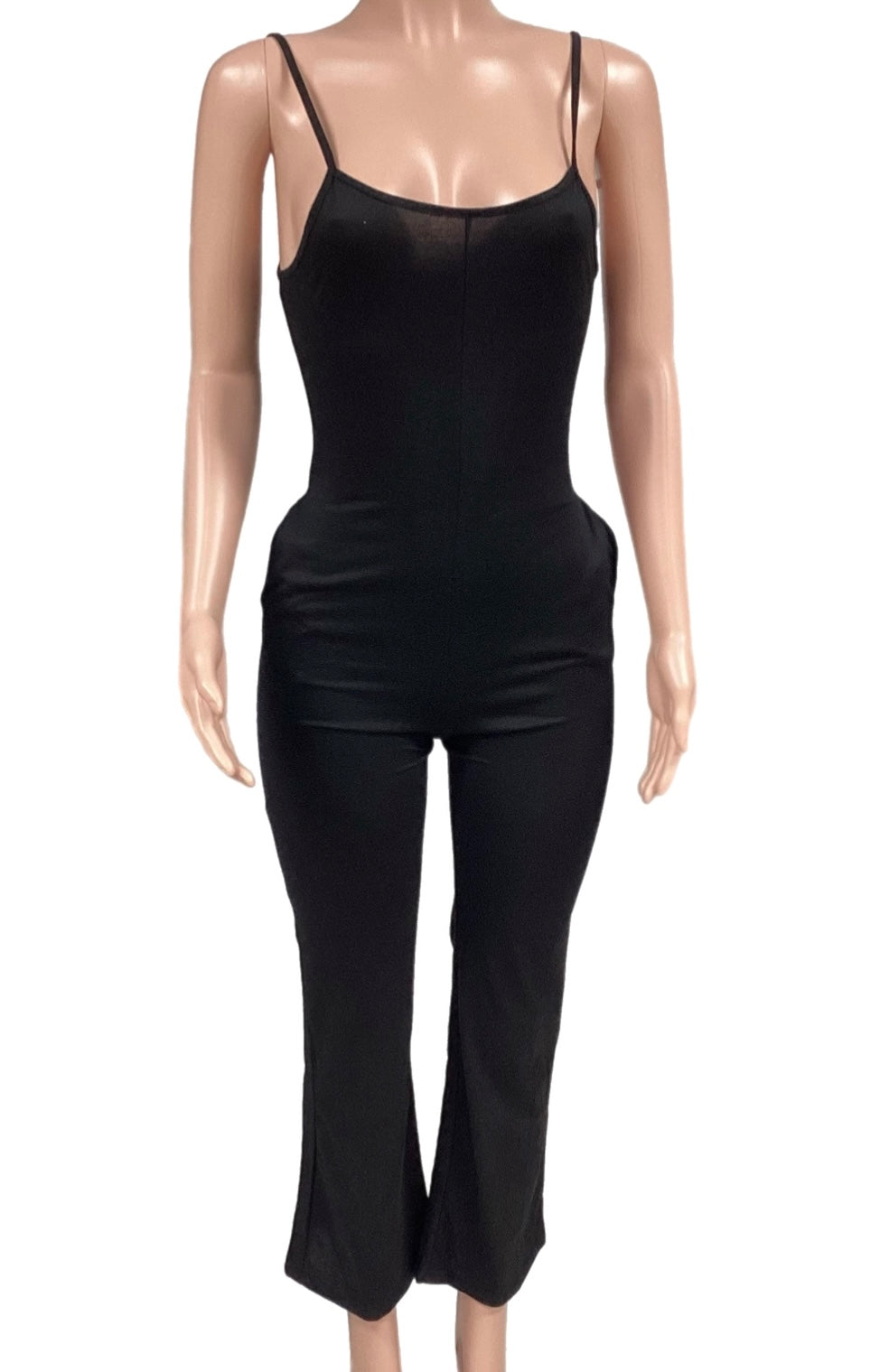 One piece body on spaghetti strap jumpsuit romper