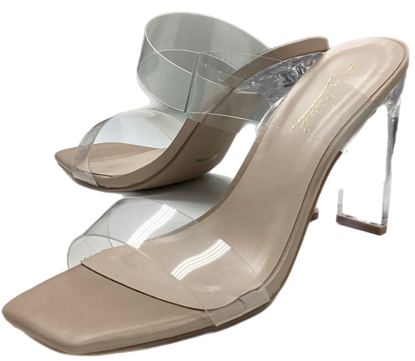 Clear Bands Heel Sandal