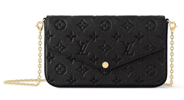 Félice Pochette Black Louis Vuitton inspired bag