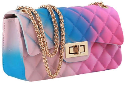 Rainbow Jelly Shoulder Purse