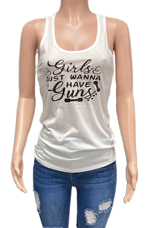 Girls Just wanna Have Guns Tank Top