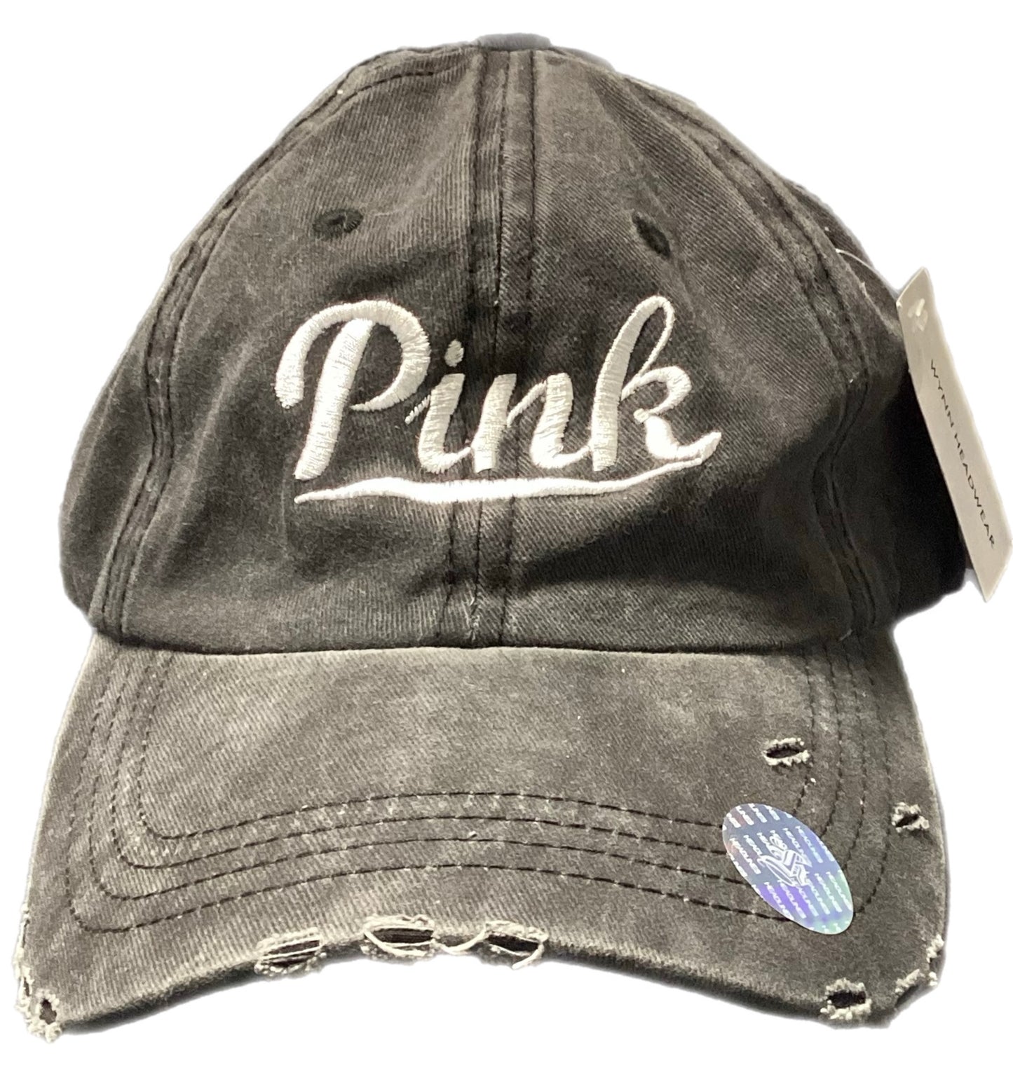 PINK- Dirty Gray Hat