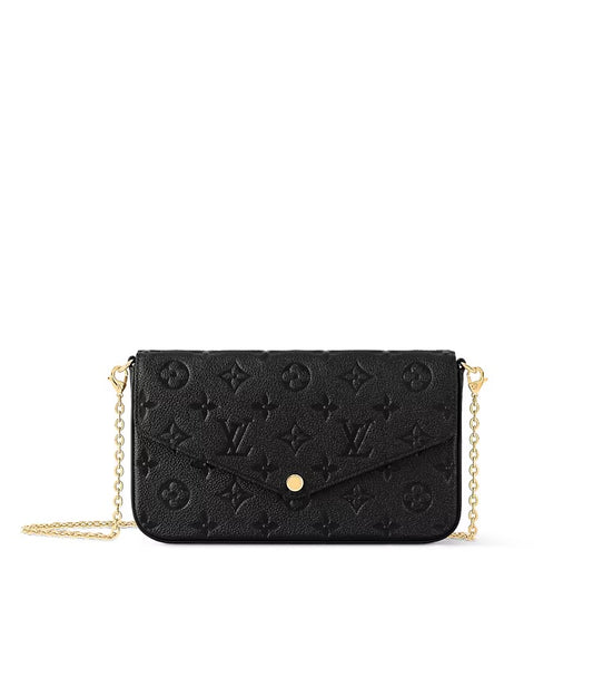 Félice Pochette Black Louis Vuitton inspired bag