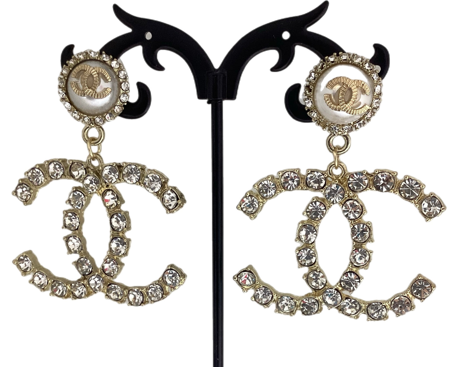 Large Chanel Dangle Earrings