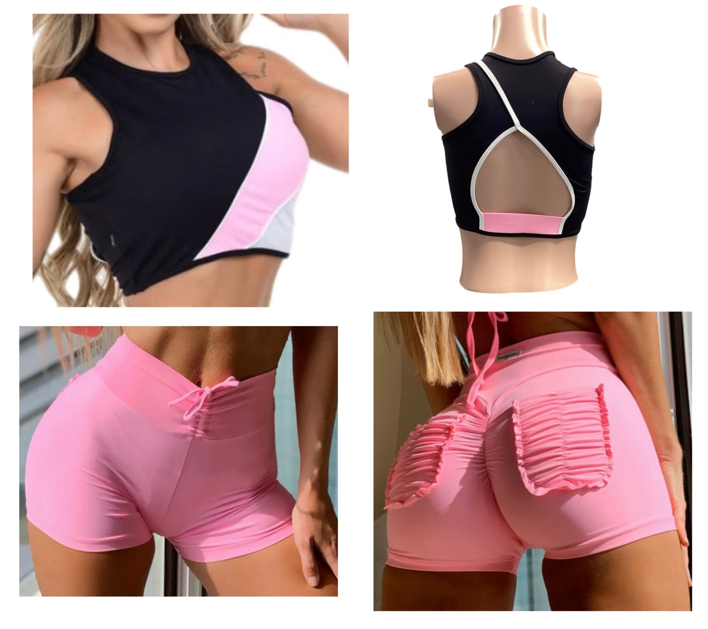 Pink Frufru Short Set