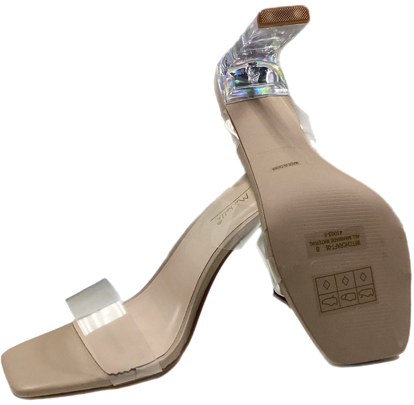 Clear Bands Heel Sandal