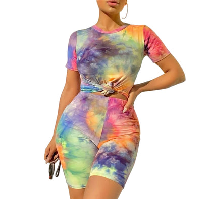 Rainbow tie dye chill set