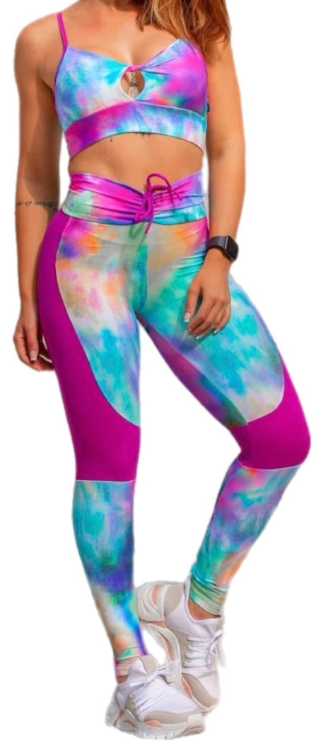 Tie Dye Rainbow Workout Set