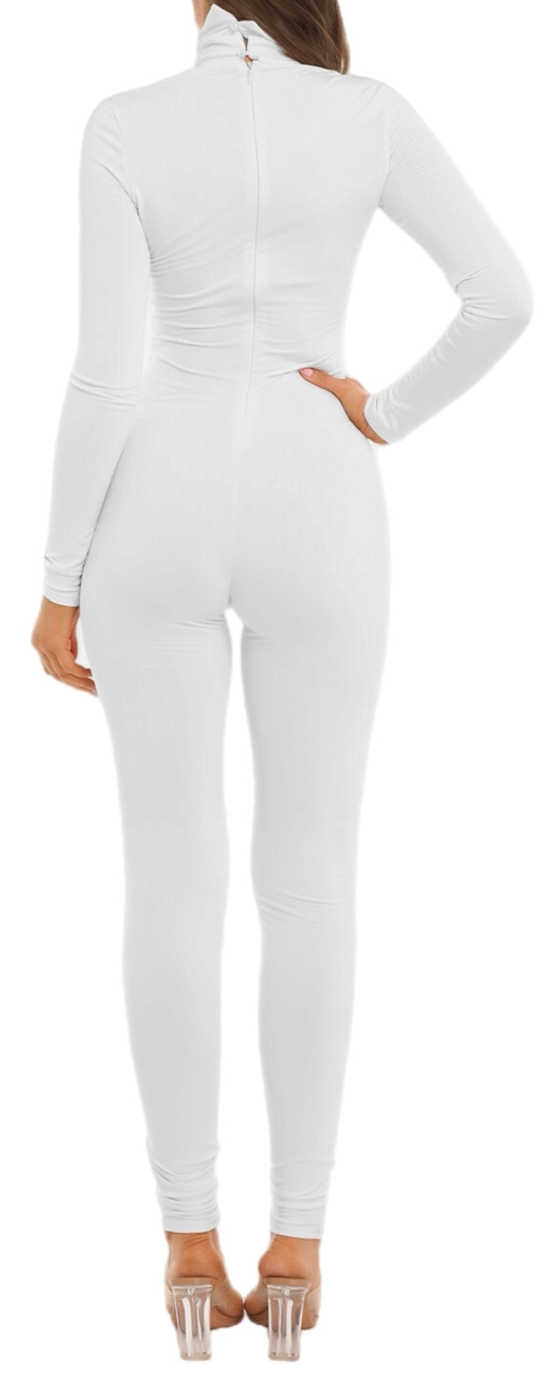 Turtleneck Long Sleeve Jumpsuit