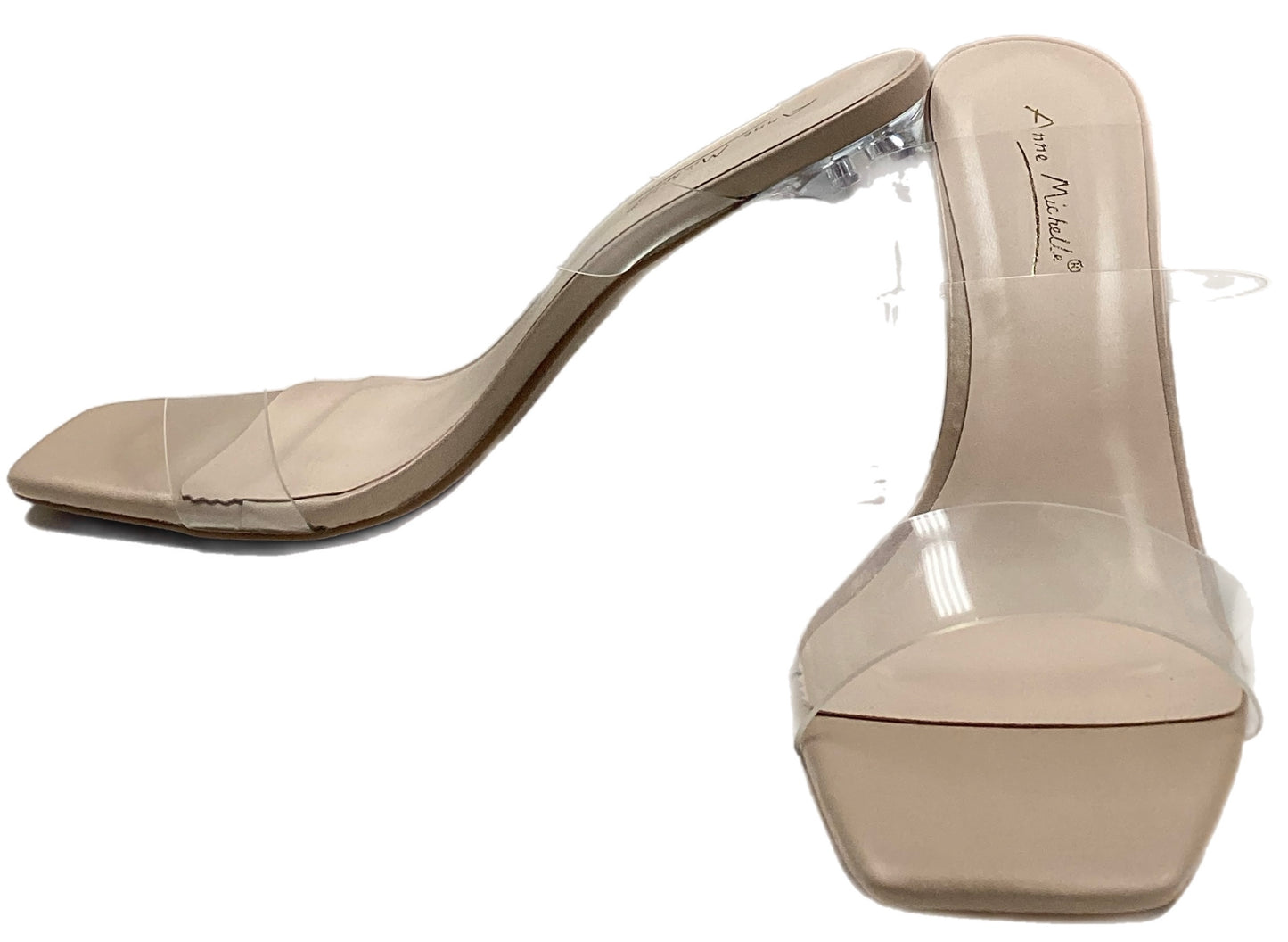 Clear Bands Heel Sandal