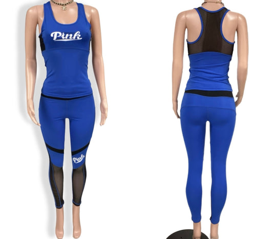 Royal Blue & Black Pink 3pc track set