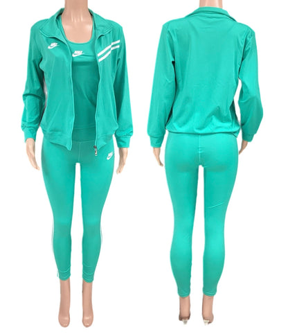 Nike Aqua blue 3pcs track set