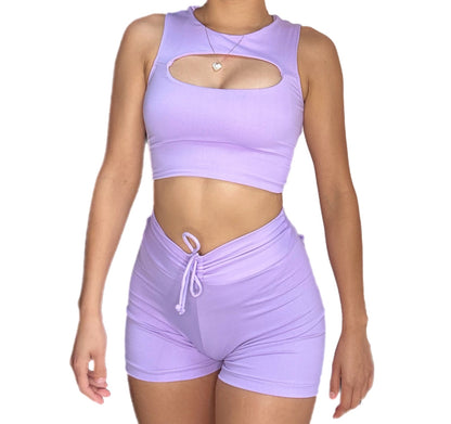 Lilac Short Set
