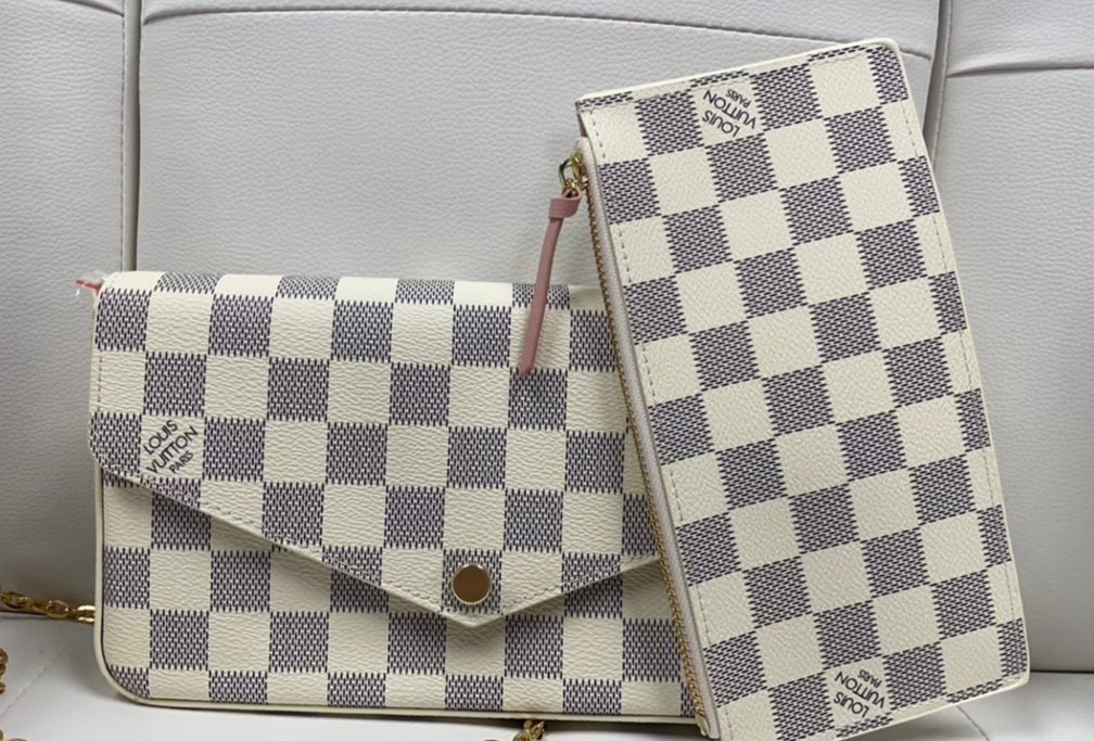 Whiteout Louis Vuitton Clutch & Wallet